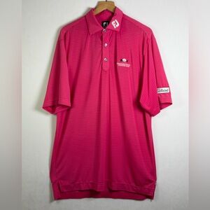 FootJoy x Titleist Men’s Pink Golf Polo Orchard Ridge Club Men’s XL **flawed**